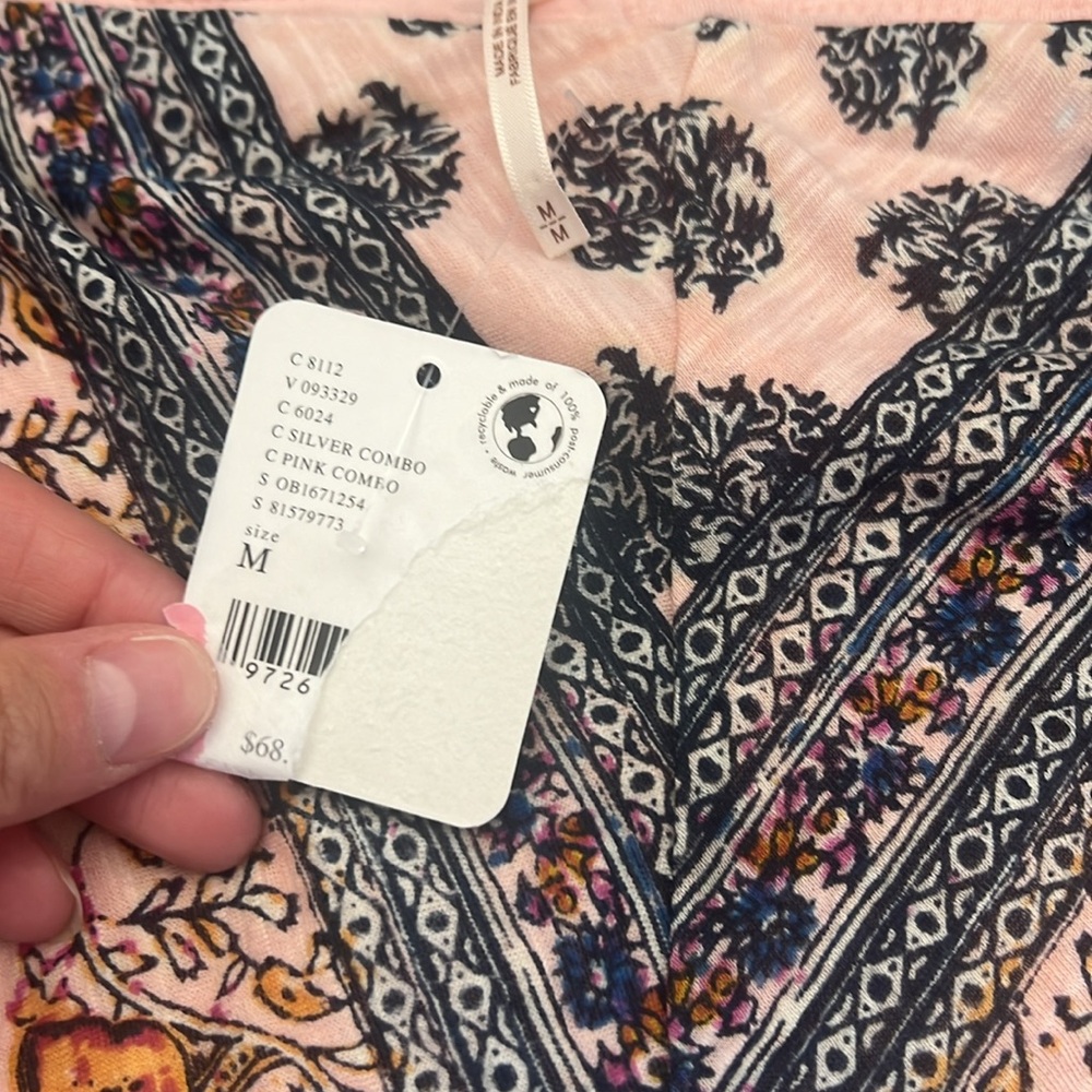 NWT FREE PEOPLE PRINTED TUBE TOPS - Picture 7 of 10